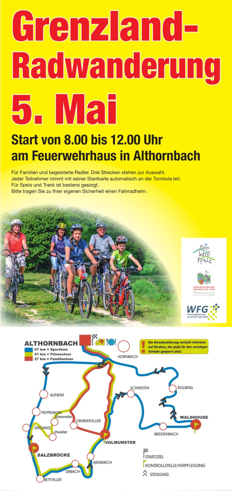 Grenzlandradwanderung mai 2019