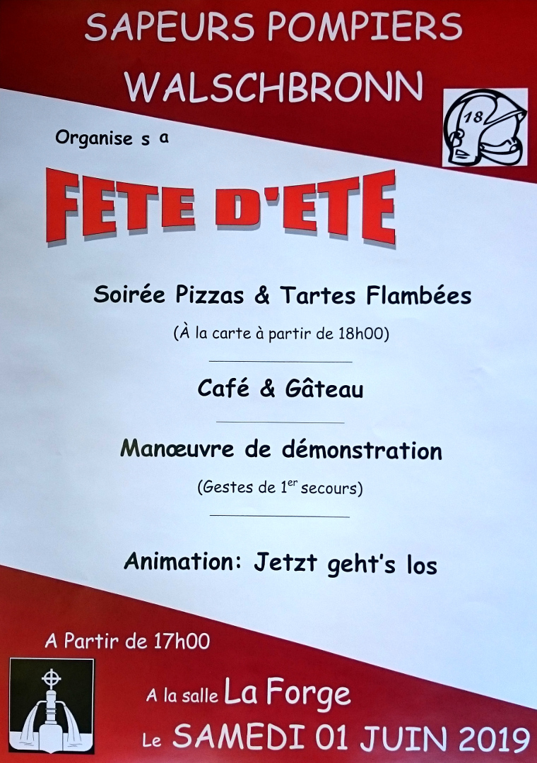 Fête d'été des Pompiers juin 2019