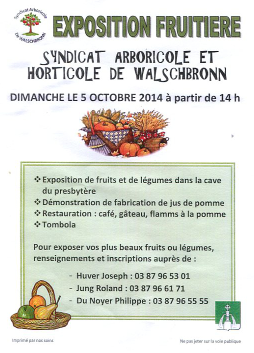 Exposition fruitière 2014