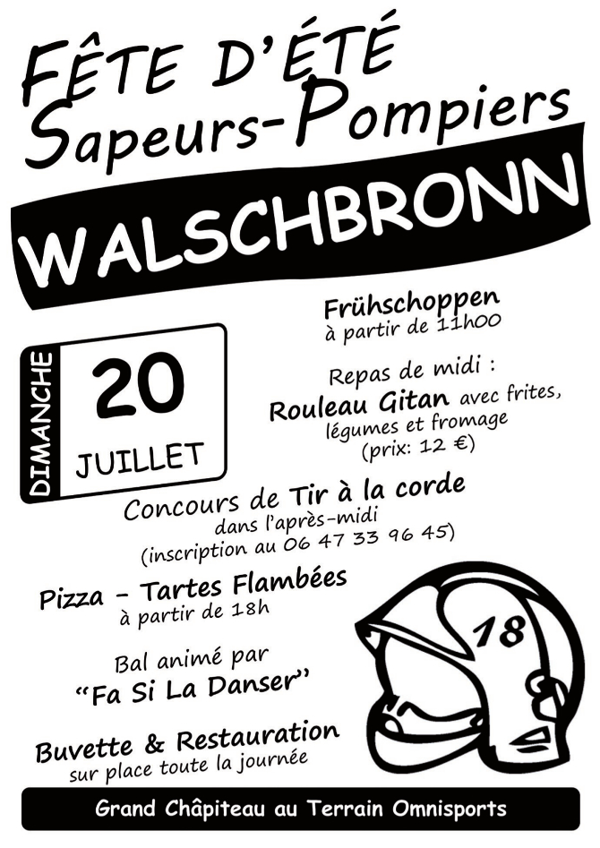 Fête d'été pompiers 2014