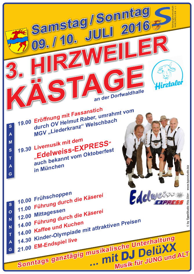 Fête du village à Hirzweiler juillet 2016