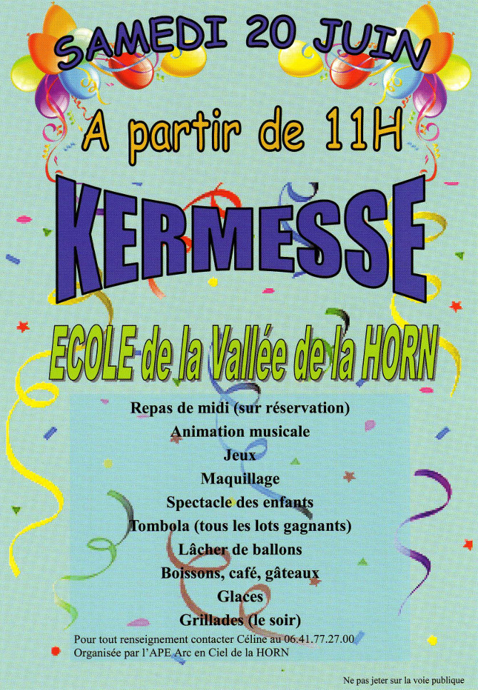 Kermesse scolaire 2015