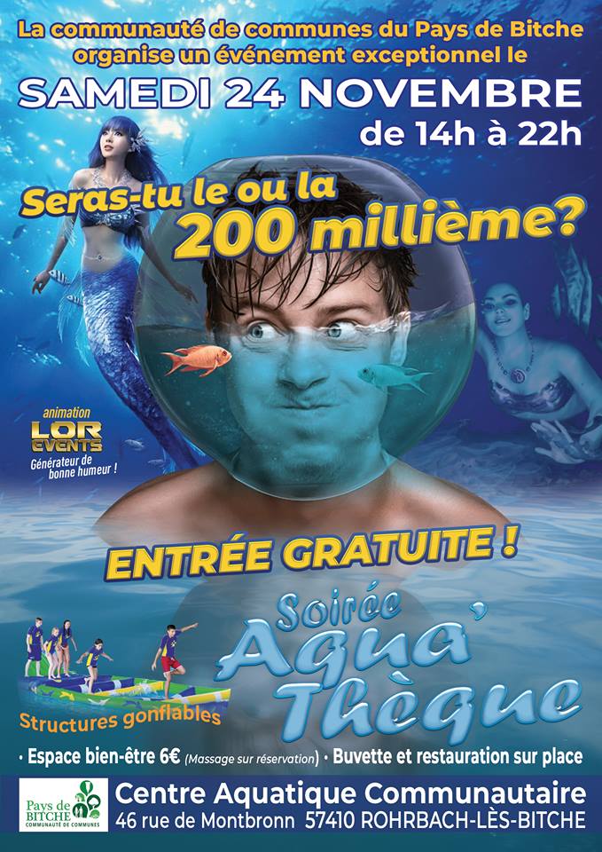 Fête de la 200 millième entrée au centre aquatique de Rohrbach