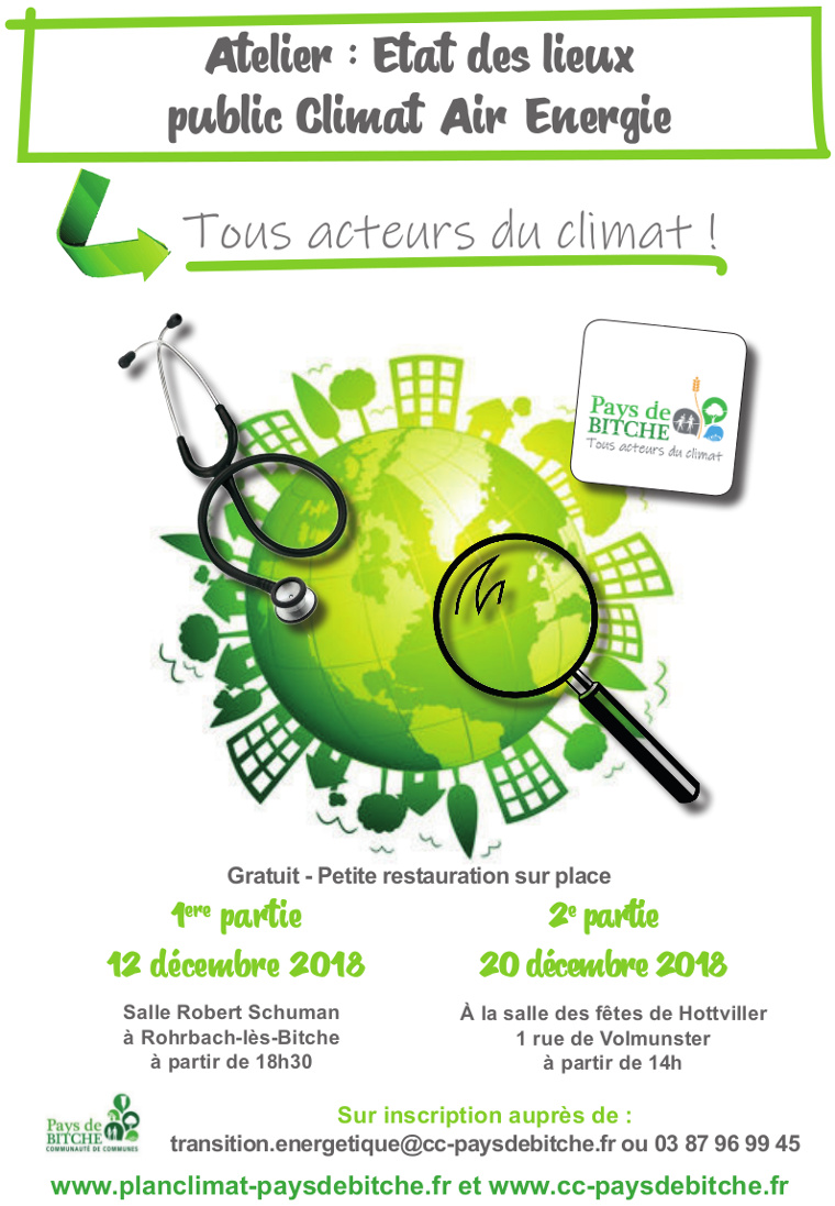 Atelier de réflexion sur l'état des lieux Climat-Air-Energie