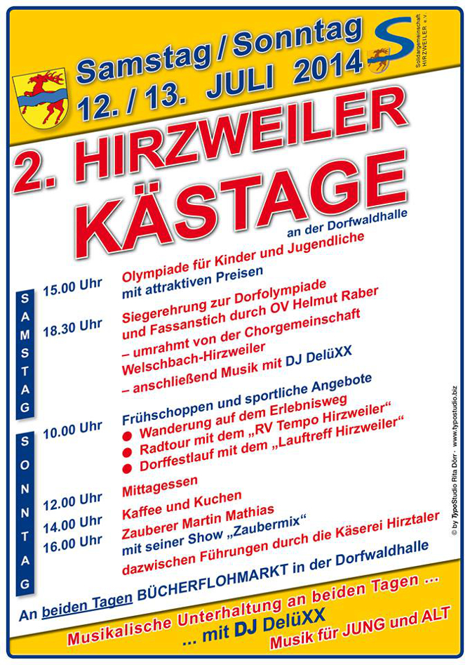 Hirzweiler Kästage 2014