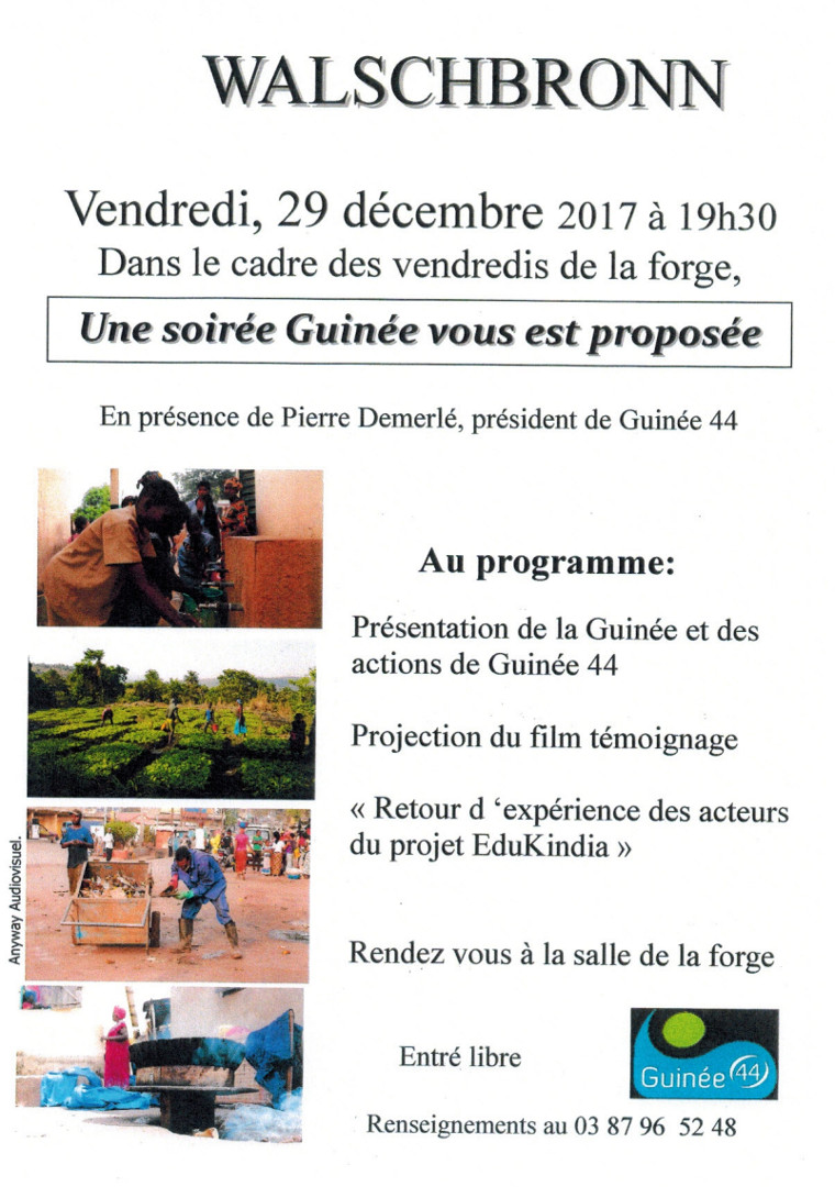 Vendredis de la Forge - Soirée Guinée