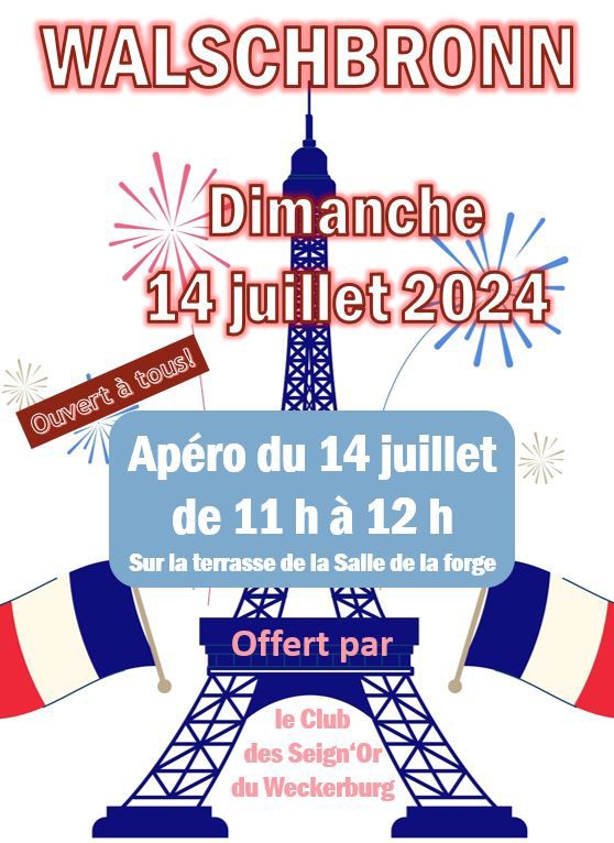 Apéro du 14 juillet 2024 par les Seign'ors du Weckersburg