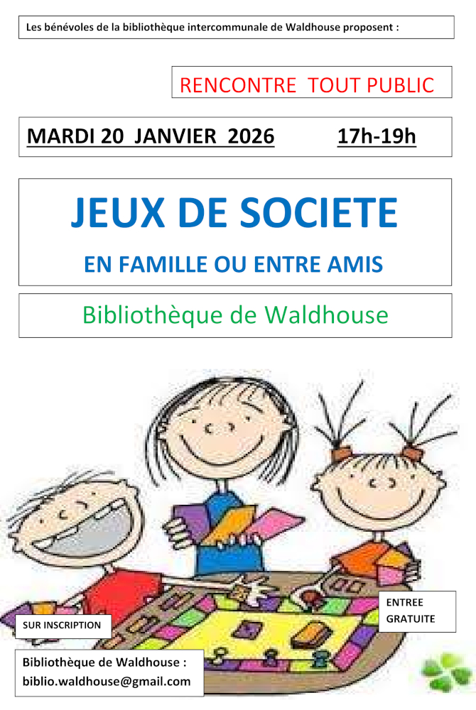 Jeux de société à la Bibliothèque