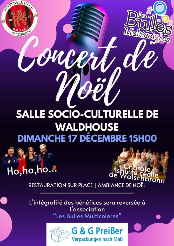 Concert de Noël FCWW et Bulles multicolores